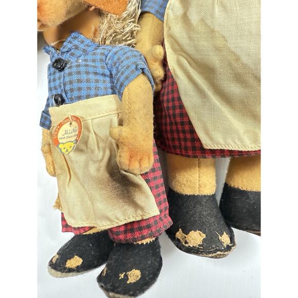 Vintage Steiff Micki Hedgehog Family Of 4 Germany - Picture 15 of 16